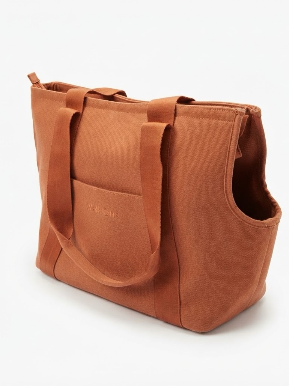 Wild One Canvas Dog Cat Travel Tote Carrier Bag Tan Brown Large